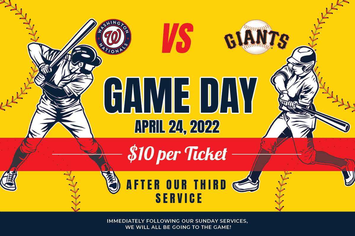 Game Day – Nationals vs Giants