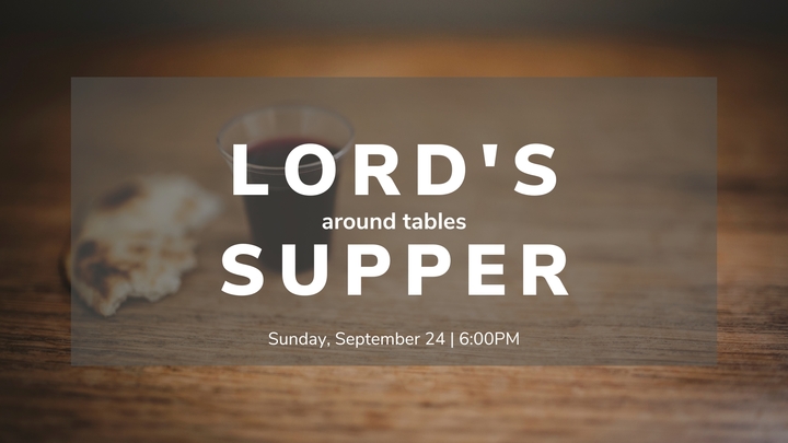 LORD'S SUPPER AROUND TABLE